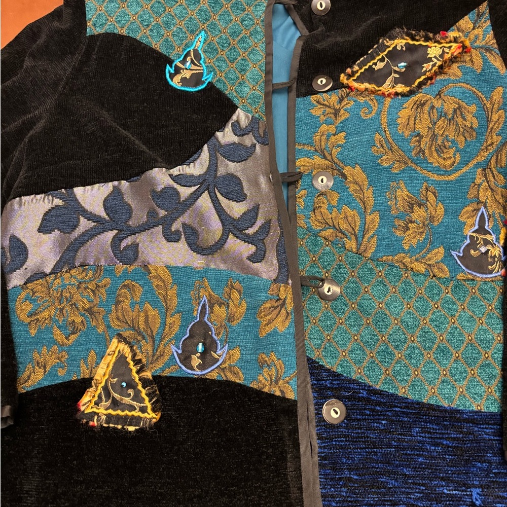 Bloomchic Multicolor Patchwork Utility Jacket - image 2